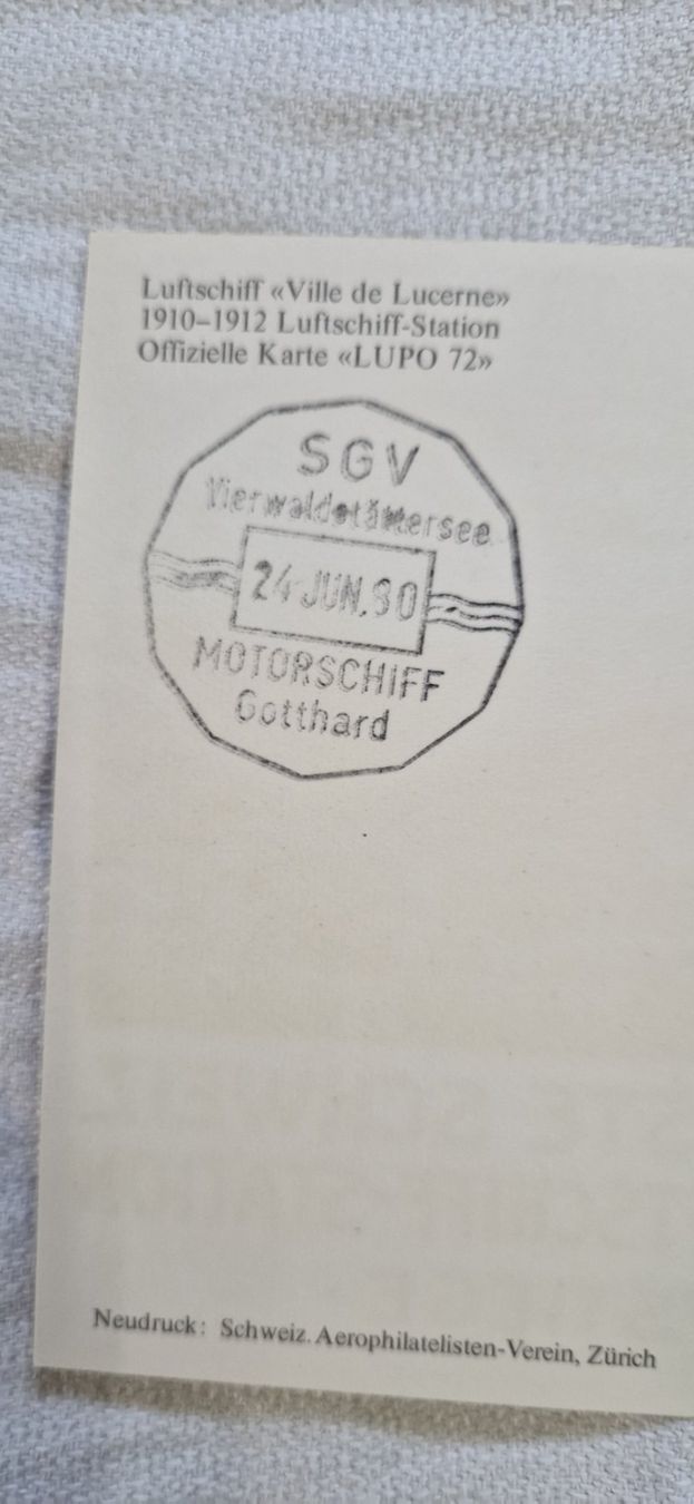 Cartoline postali: Postkarte Luzern Erste Luftschiff – Usato da Bilten venduto da Mic2022 3
