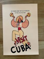 Kuba-Kunstdruck - Vintage Reiseplakat, neuwertig!