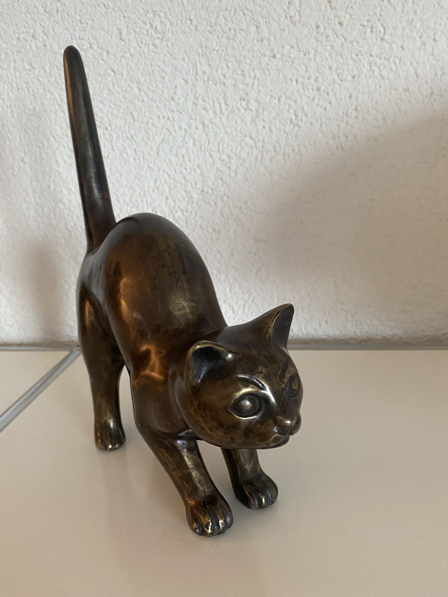 Sculture & Statue: Bronze Katze macht Buckel – Nuovo (secondo la descrizione) da Zürich venduto da eileenchen1 4