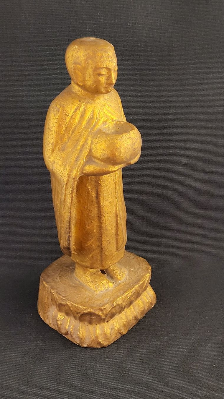 Figurines: Goldige Holz-Figur BUDDHA – D'occasion à Basel par spinne02 2