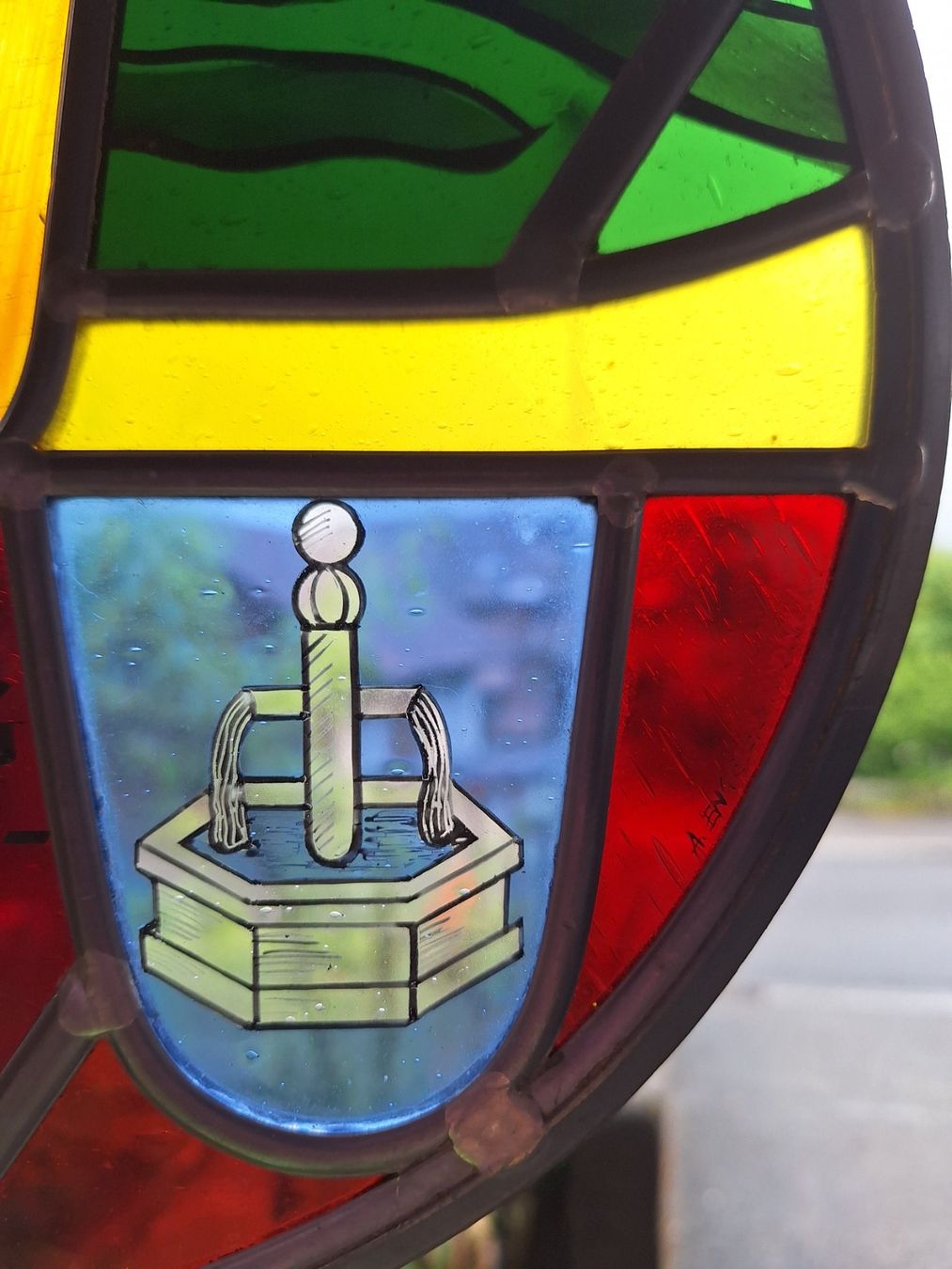 Sonstige Antiquitäten & Kunst: WAPPENSCHEIBE - 500 J. STIFTUNG RIED -- 1983 – Gebraucht aus Huttwil von Kunterbuntli 4
