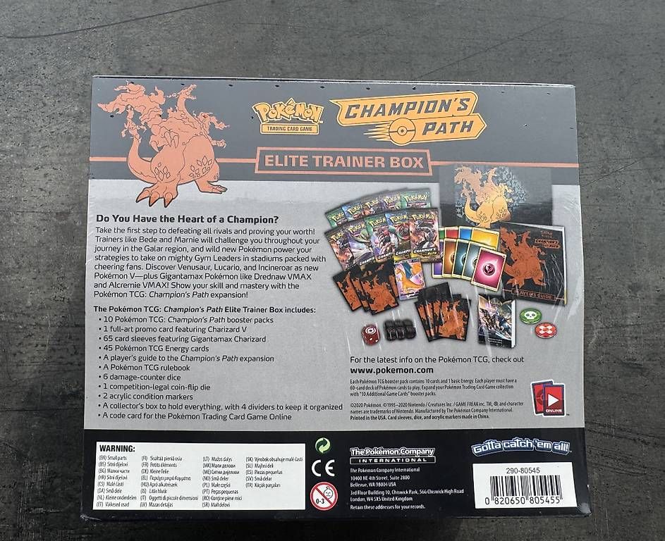 Pokémon Carte collezionabili: Pokémon Champions Path ETB, 100% sealed – Usato da Biel-Bienne venduto da Mwalther 3