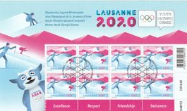 CH Briefmarken Lot Jahresset 2019 der Kleinbogen gestempelt