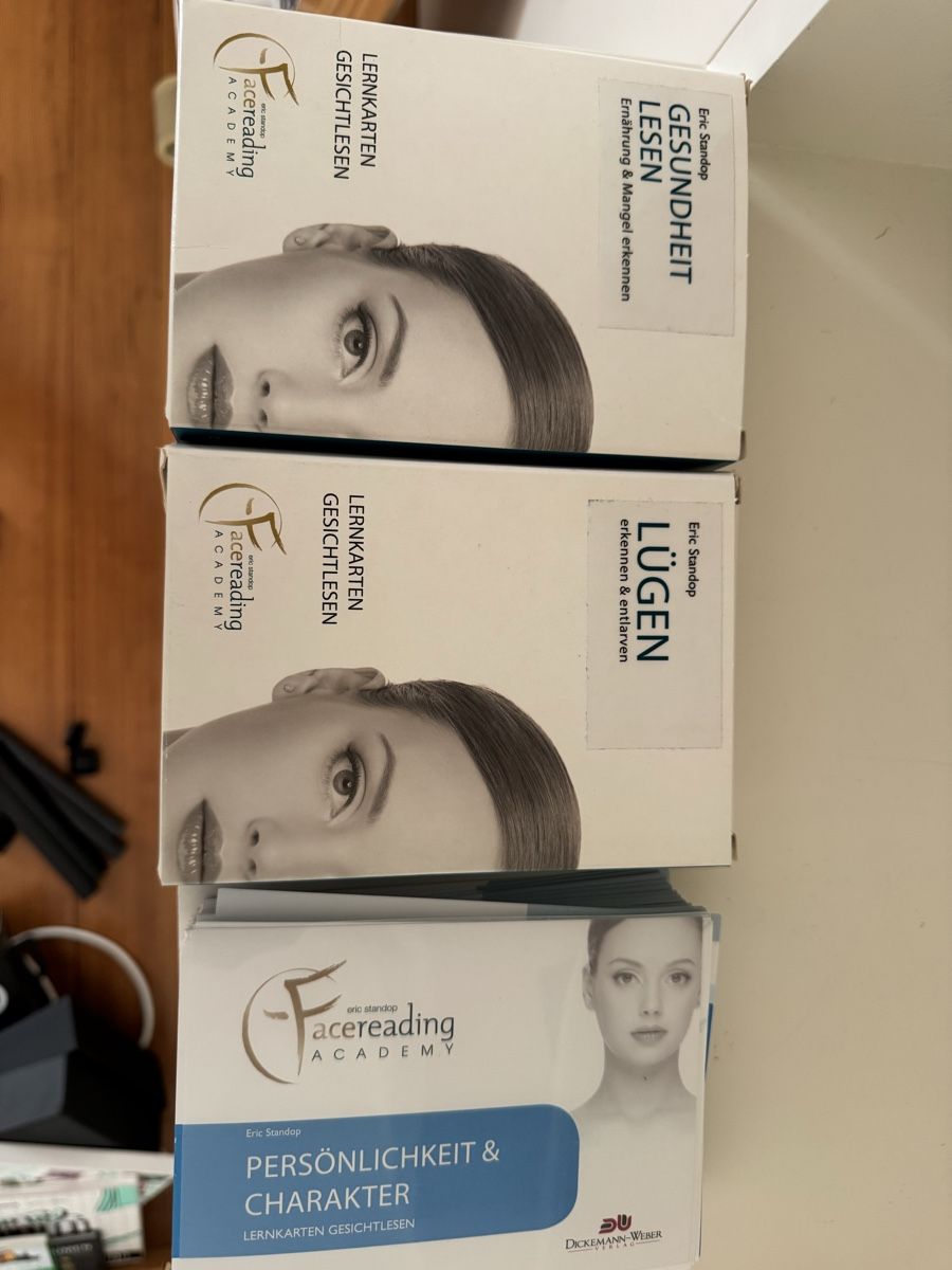 Altro materiale scolastico: Lernkarten-Set Facesreading Academy 3 Teile neuwertig – Nuovo (secondo la descrizione) da Zürich venduto da cha_zf9f