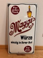 Original Maggi Emaille Emailleschild Reklameschild gewölbt