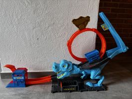 Hot Wheels T-Rex Bahn Spielset gebrauchter Zustand