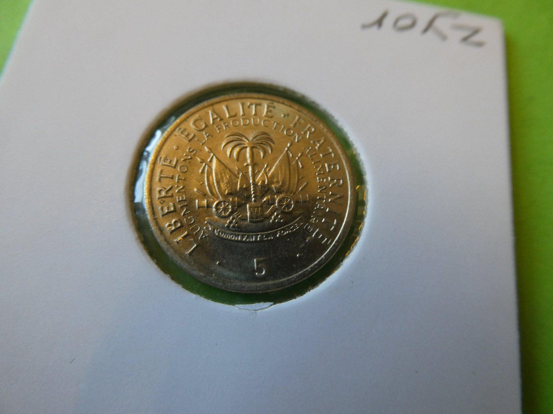 Alle Münzen: Haiti 1975, 5 Centimes   unz – Gebraucht aus Hinterforst von Rohusri 1