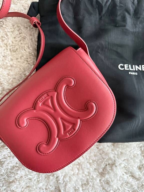 Celine Borse da donna: Celine Folco Bag Triomphe Rossetto – Nuovo (secondo la descrizione) da Viganello venduto da Paulinegis 1