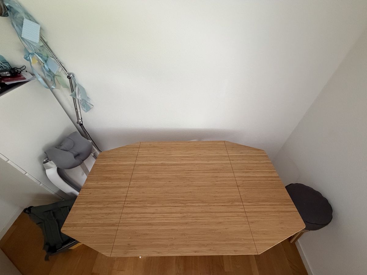 Ikea Scrivanie: Bamboo Drop Leaf Dining Table - Great for Summer Gatherings! – Usato da Thalwil venduto da fab_s89q 2