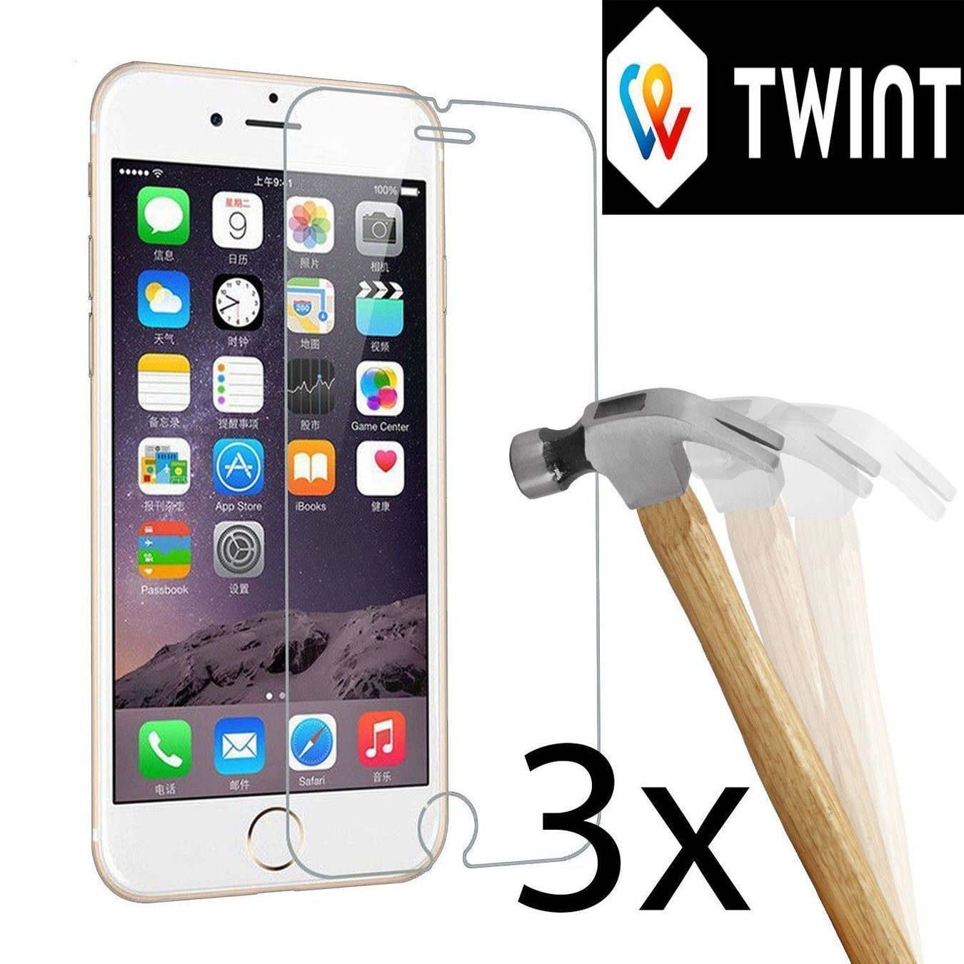 Covers & Schutzfolien: 3x iPhone 7 plus / 8 plus Panzerglas Schutzglas Glas Verre – Neu und originalverpackt aus Volketswil von coverandmore