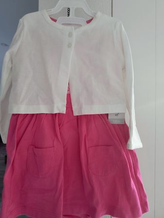 Mädchen Kleid mit Jäckchen Grösse 80 neu mit Etikett