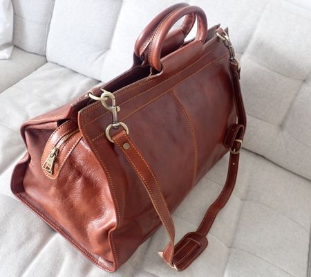 Manufactus Ledertasche Weekender Leder Reisetasche Tasche