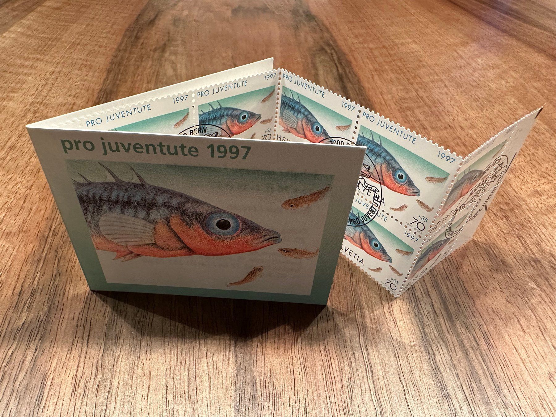 Alle Briefmarken: 1997, Pro Juventute, Markenheft, ET – Gebraucht aus Willisau von Vollstempel