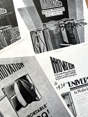 Reisekoffer/Malles - 4 alte Werbungen / Publicités 1928