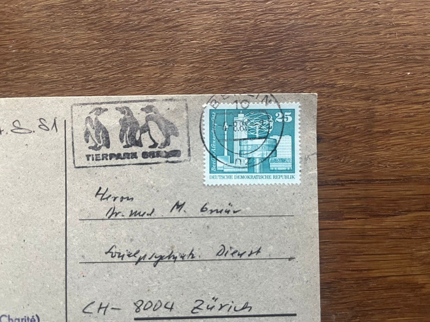 Tutti i francobolli: DDR-Postkarte 1981 Tierpark Berlin Stempel – Usato da Schlieren venduto da mki_xfh9 1