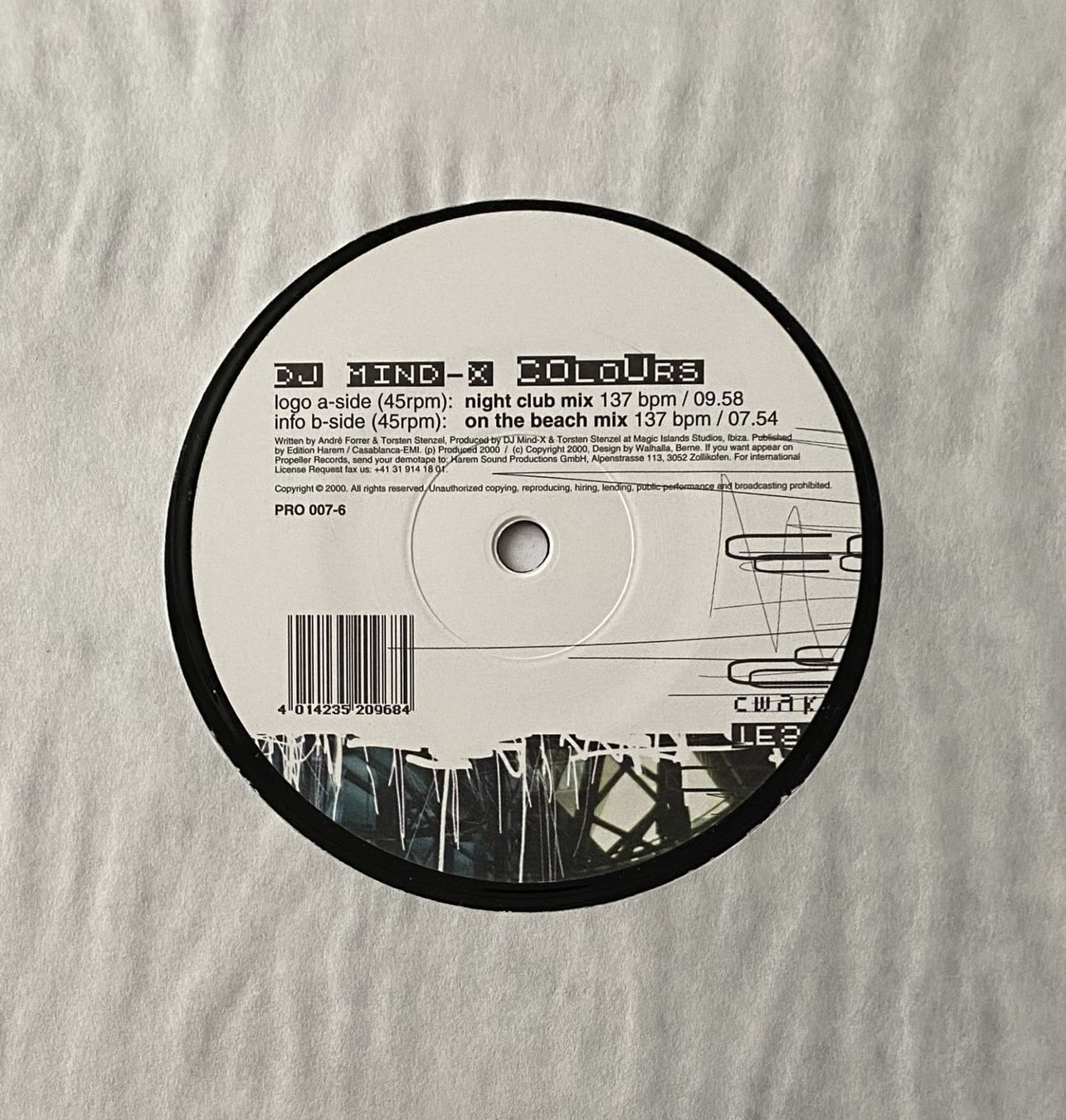 Dischi in vinile: DJ Mind-X, Colours (Trance) – Nuovo (secondo la descrizione) da Flums venduto da Empe1 2