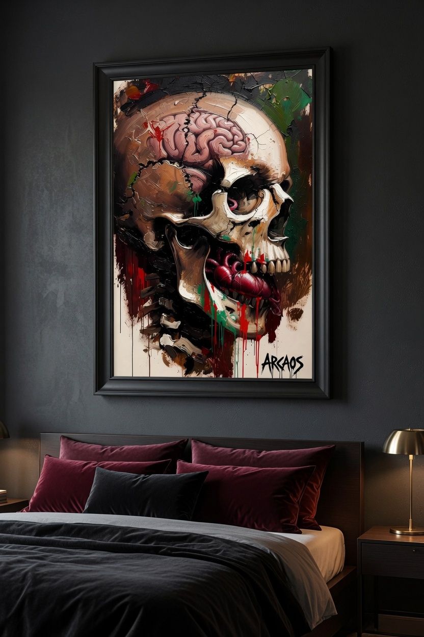 Dipinti: "BRAIN SKULL BLOODS" – Nuovo e nell'imballaggio originale da Bellinzona venduto da ARCAOS.ART 2
