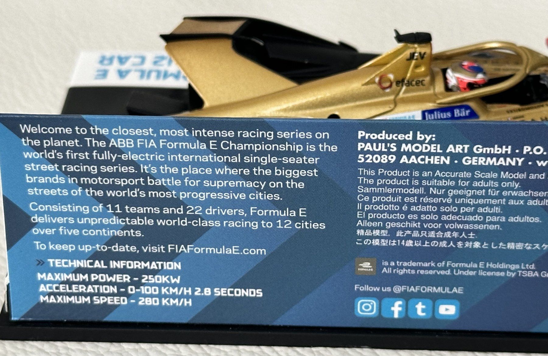 Minichamps Modellini d'auto: Modellauto 1:43, DS Techeetah Formula E Gen2 Nr.25 – Nuovo (secondo la descrizione) da Arni AG venduto da Rosen11 3