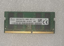 SK Hynix RAM 16GB PC4-2666V DDR4 SO-DIMM funktionsfähig