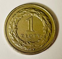 Münze 1 Zloty Polen 2009 guter Zustand - XF-45!