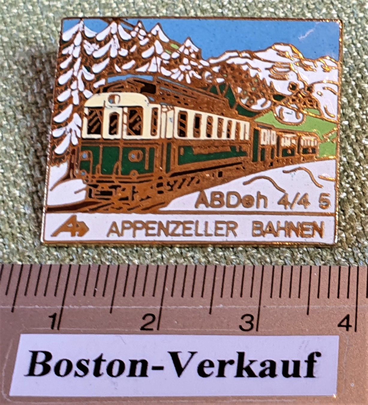 Placchette & Badge: B253  Pin Appenzeller Bahnen ABDeh 4/4 5 – Usato da Reinach BL venduto da Boston-Verkauf 1