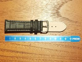 22mm Bracelet de montre en cuir