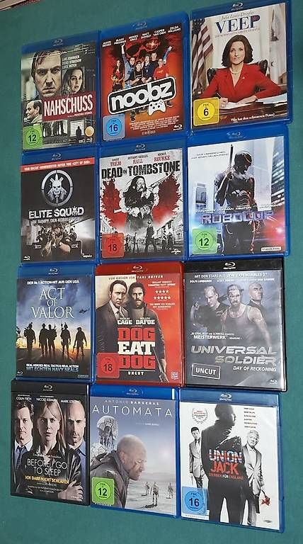 Tutti i DVDs: 12 Blu-Rays (diverse Genres, Topzustand) – Usato da Zürich venduto da apf_b8zl