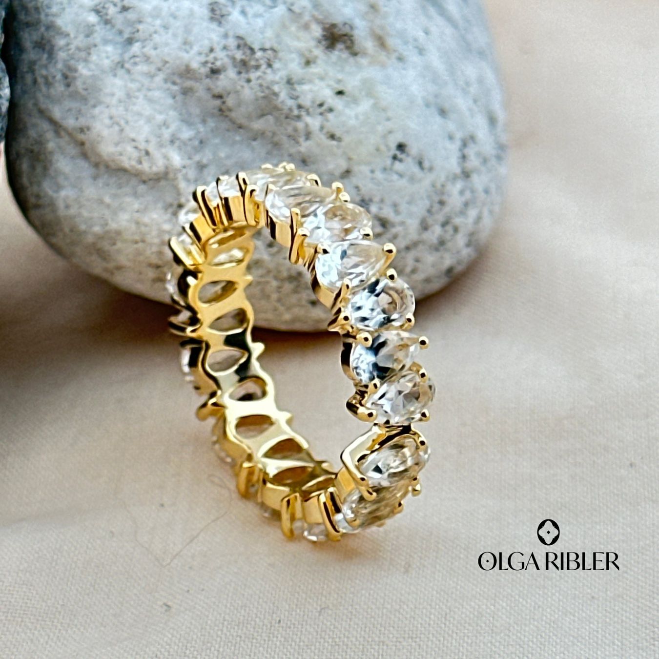 Olga Ribler Bagues: Memory Topas Ring Silber Grösse 55 – Neuf (Voir description) à Luzern par Schmuckoutlet 3