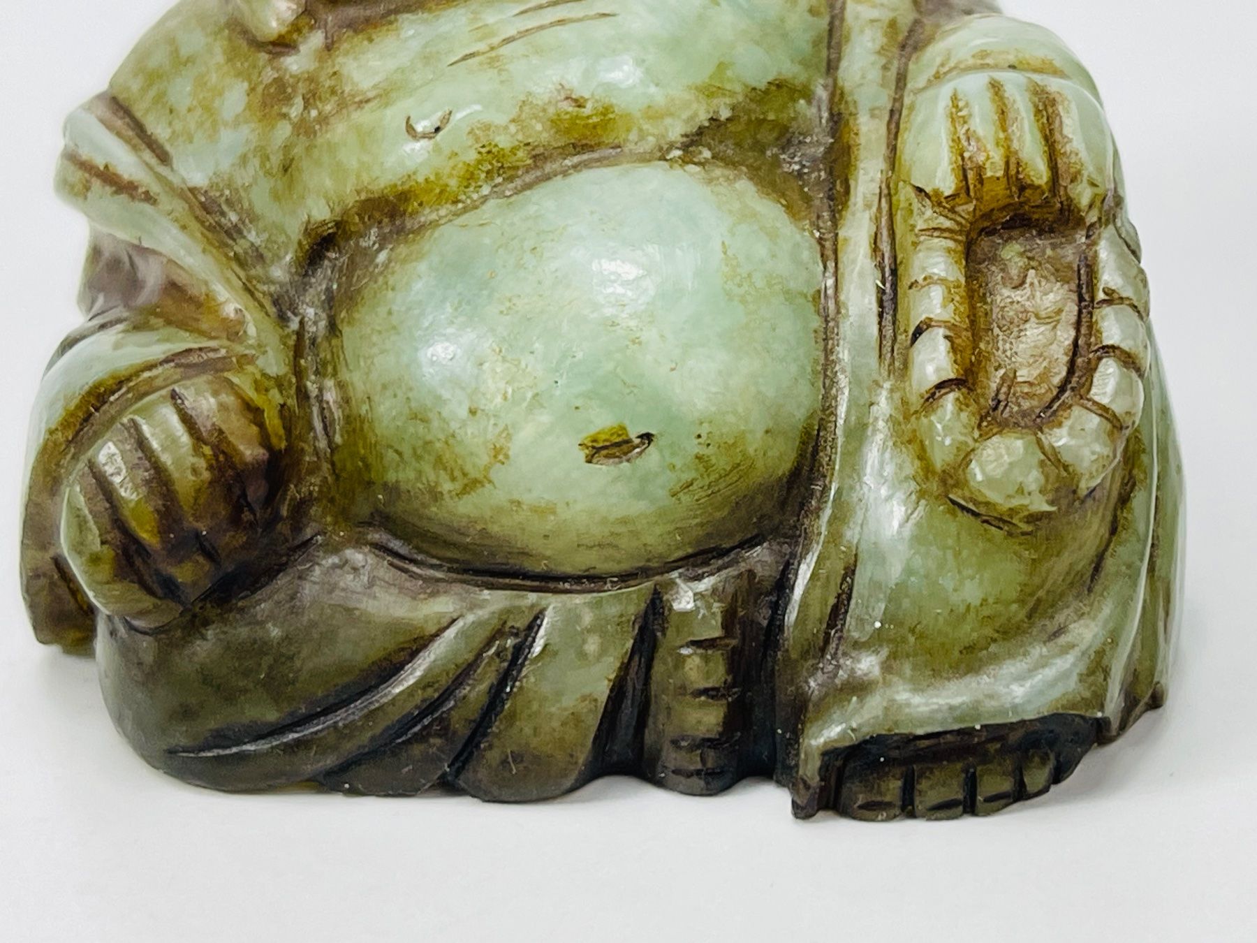 Skulpturen & Statuen: Chinesische Handgeschnitzte Vintage-Buddha-Statue – Gebraucht aus Zürich von Arche_Brockenhaus 7