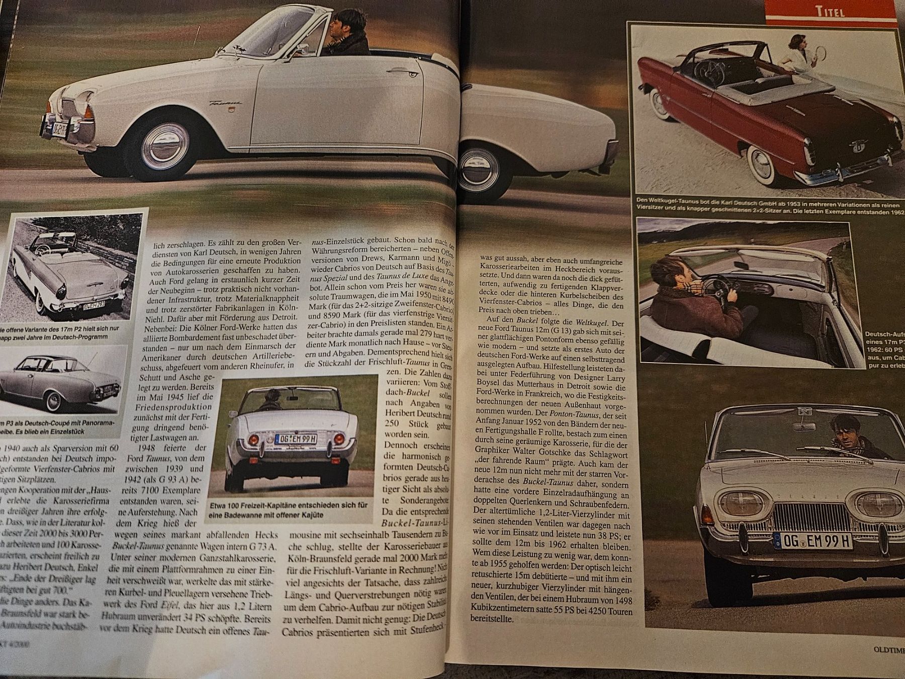 Riviste & Magazine: Oldtimer Markt 4/00 BMW 3 E21 Italjet Simca V8 Buick Ford xx – Usato da Flawil venduto da sr1_f6st 2