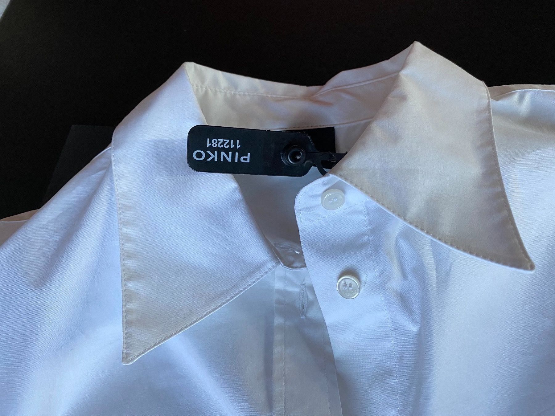Pinko Camicette: Pinko Joli Chemisier Blanc taille 40 – Nuovo e nell'imballaggio originale da Genolier venduto da ber_j8yx 3