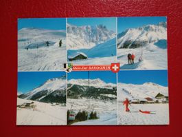 AK Savognin Graubünden Skigebiet Skilift mehrbildrig 1985