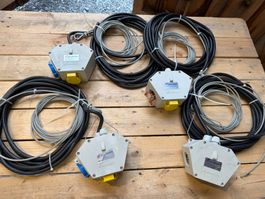 5x Verteilerdose mit Kabel und Stecker 230V IP44 guter Zu...