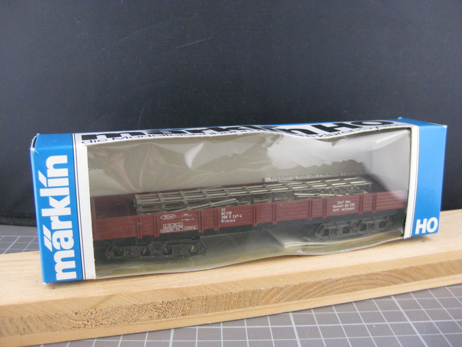Märklin Modellini di ferrovie: Märklin Flachwagen mit Ladung – Usato da Malters venduto da Marosko 5