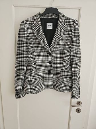Moschino Blazer  Hahnentritt schwarz/weiss. Gr. 42