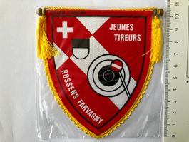 Vintage Fanion/Wimpel   JEUNES TIREURS / ROSSENS FARVAGNY