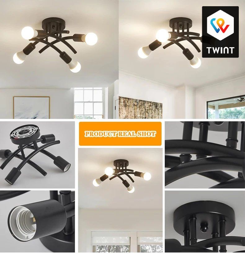 Lampadari & plafoniere: Lampe de plafond design moderne - 4 spots – Nuovo e nell'imballaggio originale da Saignelégier venduto da onekeystore 5