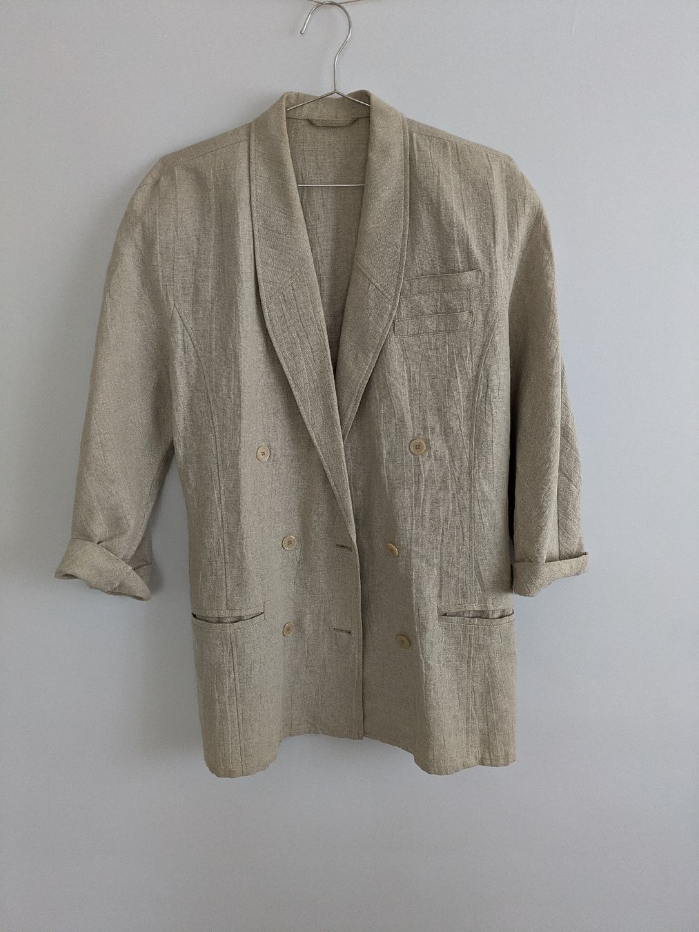 Giacche: Leinenblazer Beige, Gr. L oversize Vintage – Usato da Rorschach venduto da olg_5qq2 1