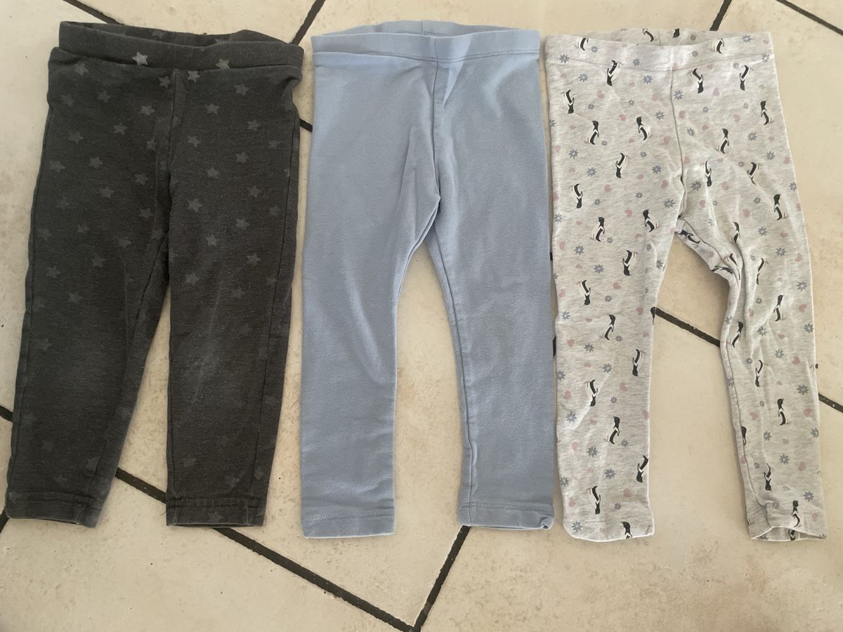 Strümpfe & Strumpfhosen: 3 wärmere Leggings Mädchen Gr.92  – Gebraucht aus Obergerlafingen von cabo4