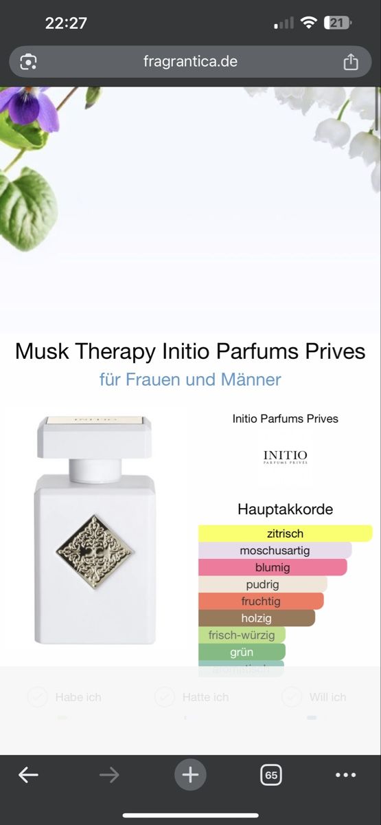 Profumi & Eau de Toilette: INITO Musk Therapy , 5 ml – Usato da Sursee venduto da nri_sbv9 4