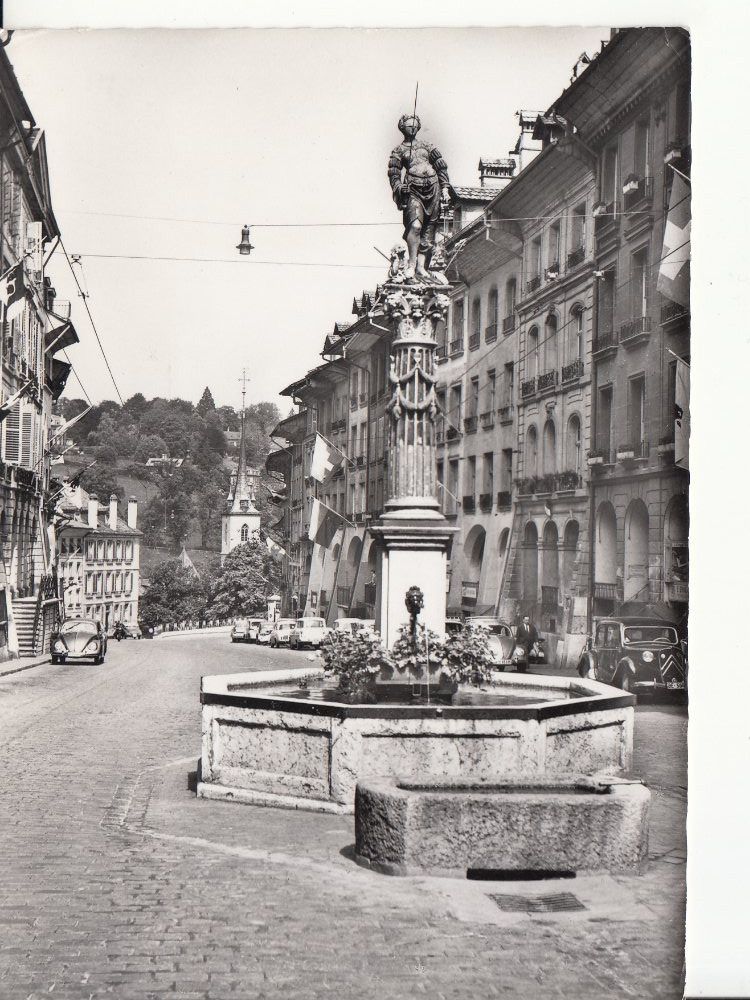 Ansichtskarten: Bern Gerechtigkeitsbrunnen 1960 – Gebraucht aus Bürglen TG von StampGraf