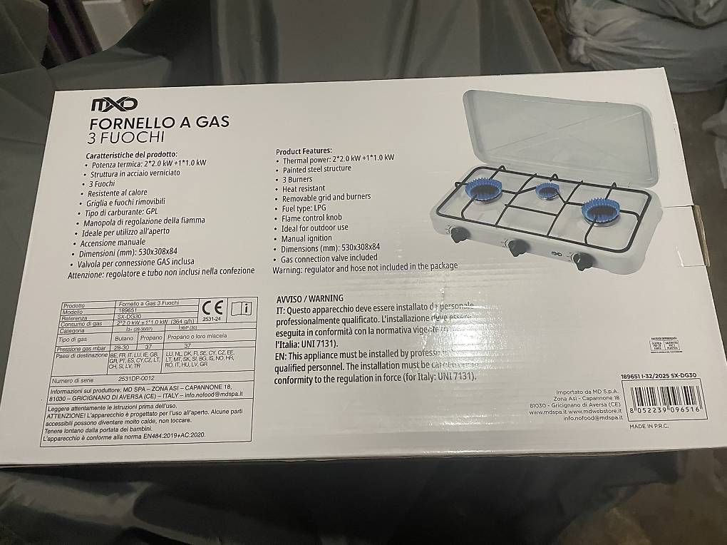 Cucine complete: Fornello a gas a 3 fuochi  – Usato da Giubiasco venduto da Deby01 1