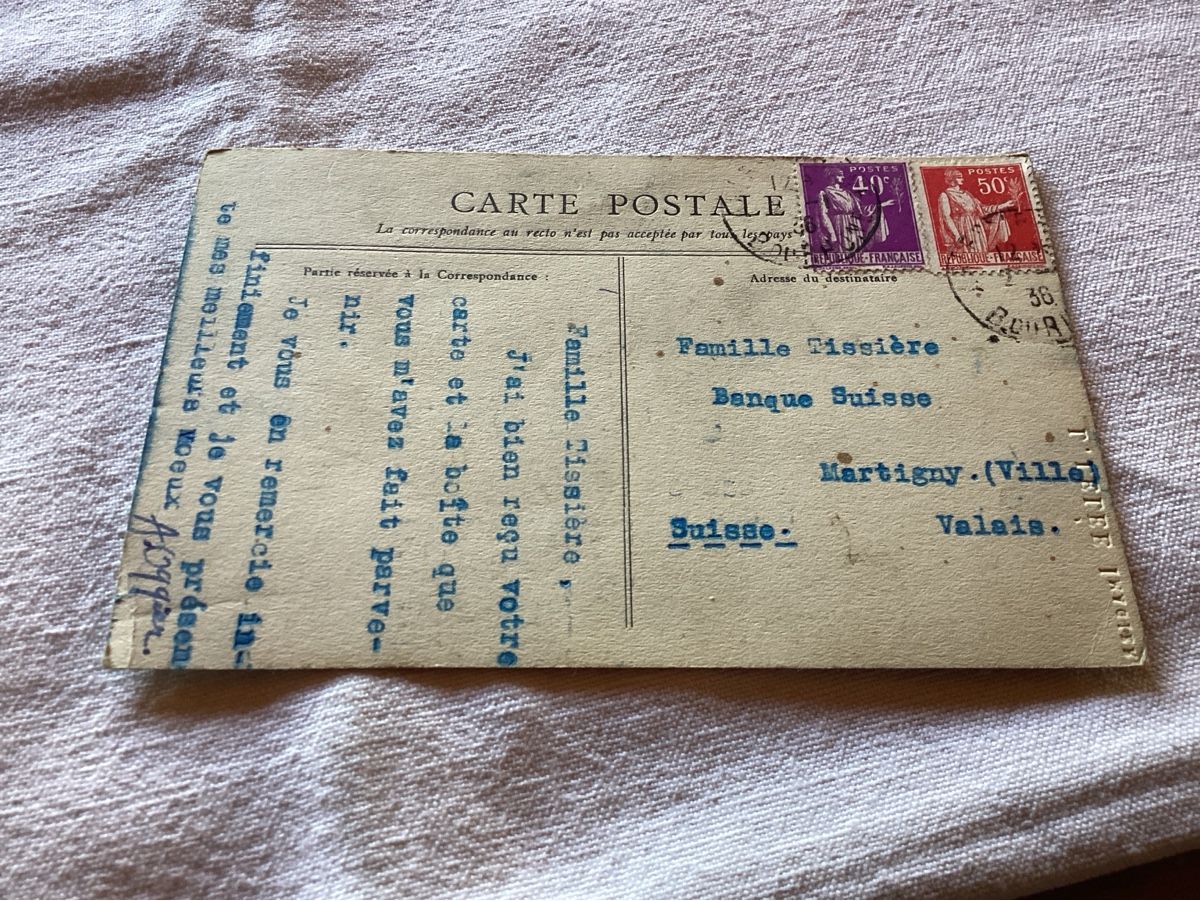 Cartoline postali: L. LELÉE carte postale 1936 – Usato da Luc (Ayent) venduto da Rebouille 3