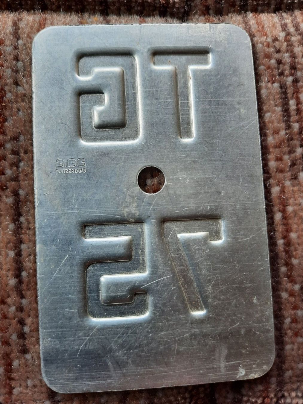 Insegne: Schöne Mofa Nummer, Töffli , Schild 1975 – Nuovo (secondo la descrizione) da Weinfelden venduto da JoeBaer 1