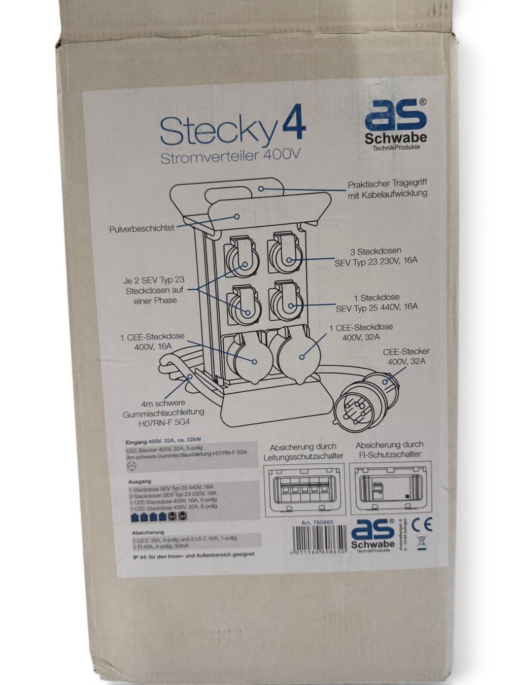 Elektrotechnik: Stecky 4 Stromverteiler (X1145) – Gebraucht aus Däniken SO von Profog1 8