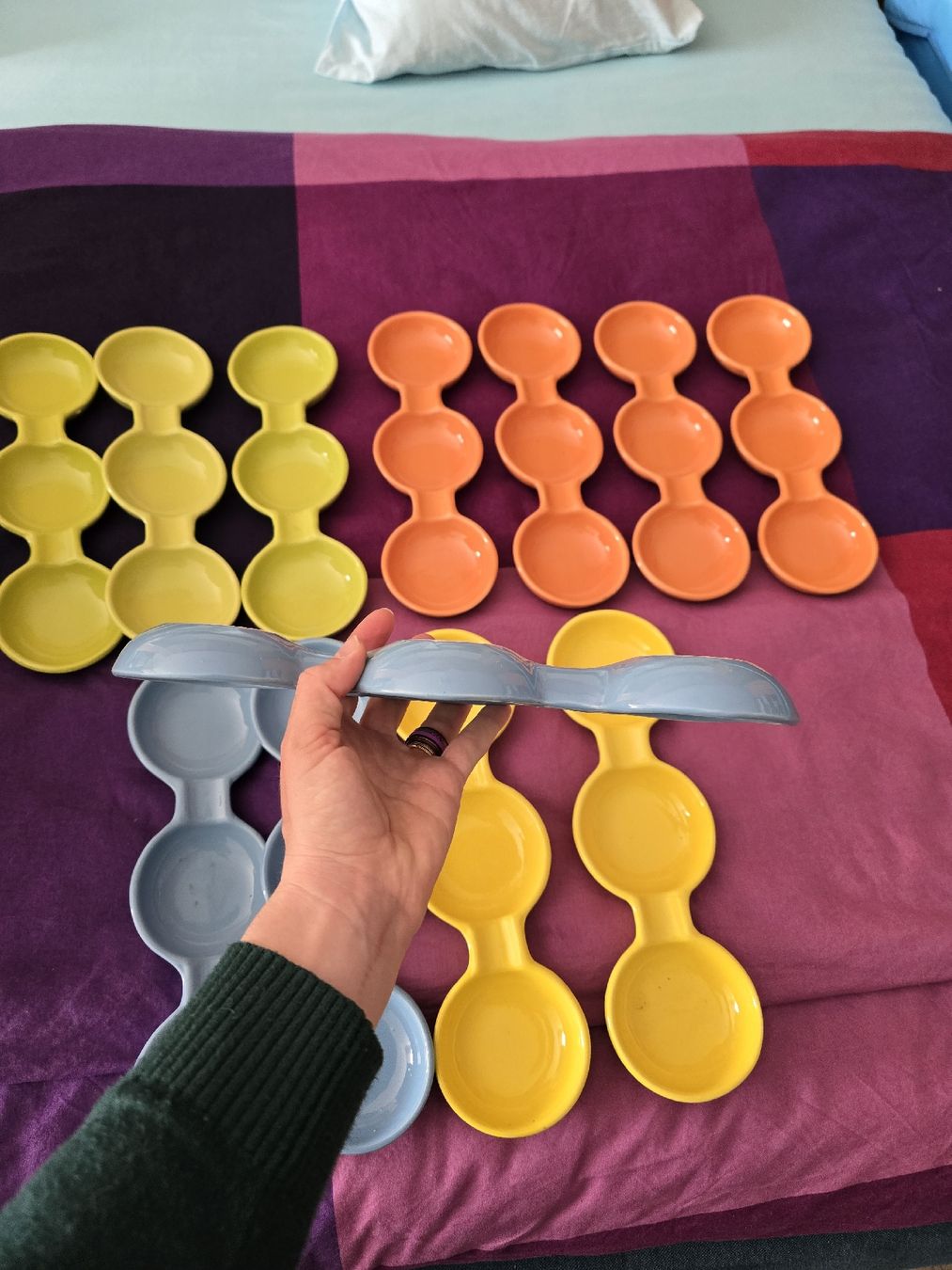 Piatti di portata: lot de verrine plat 3 cavités – Nuovo (secondo la descrizione) da Founex venduto da Vivi.dressing 2