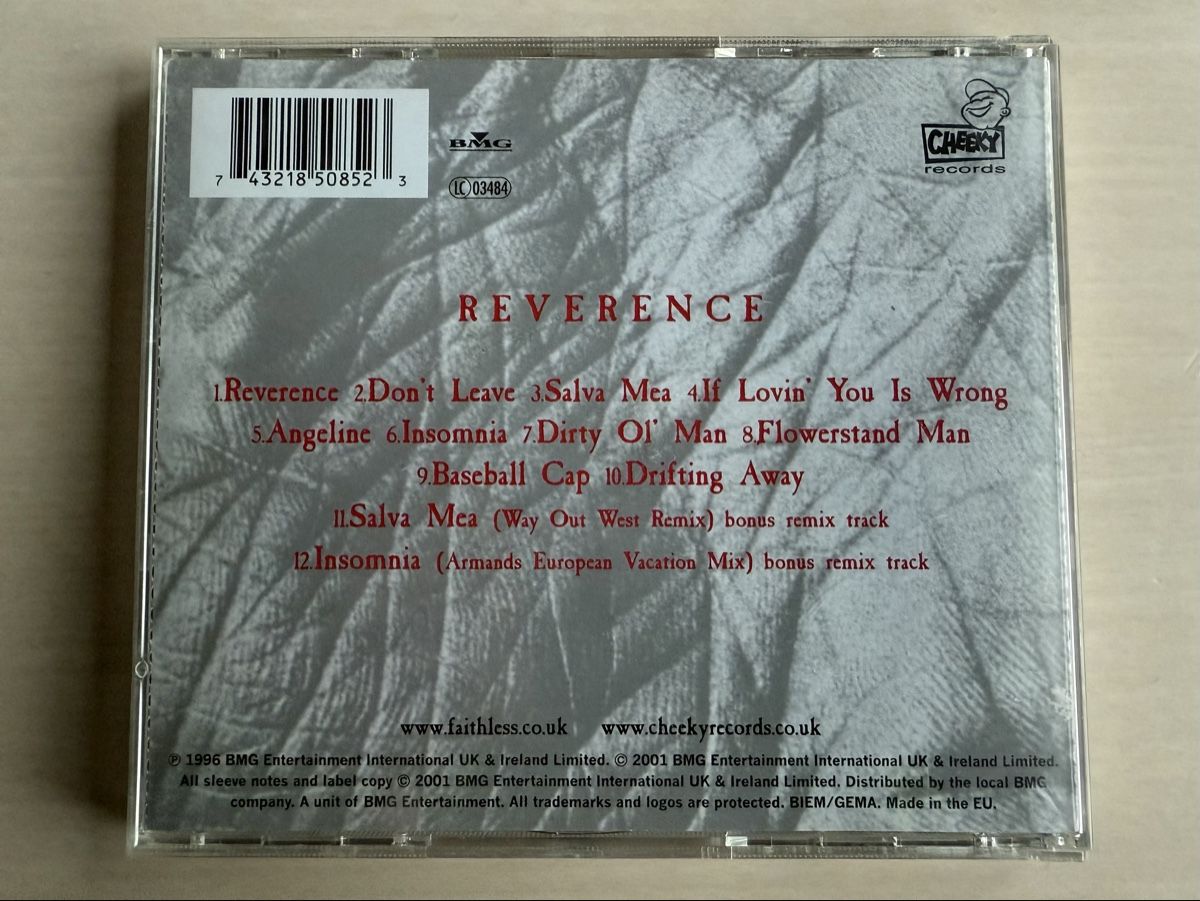 CD: Faithless Reverence CD Special Edition Remixe – Usato da Oberried Brienz venduto da Chyara 1