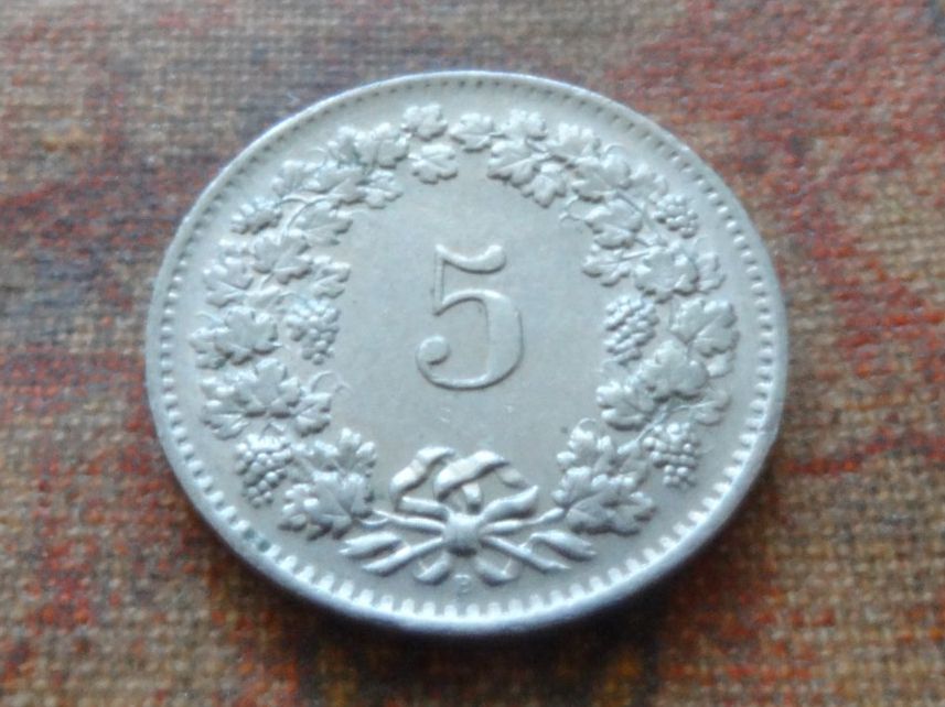 Tutti le monete: 5 Rp. 1962 – Usato da Romanel-sur-Lausanne venduto da Swift13 1