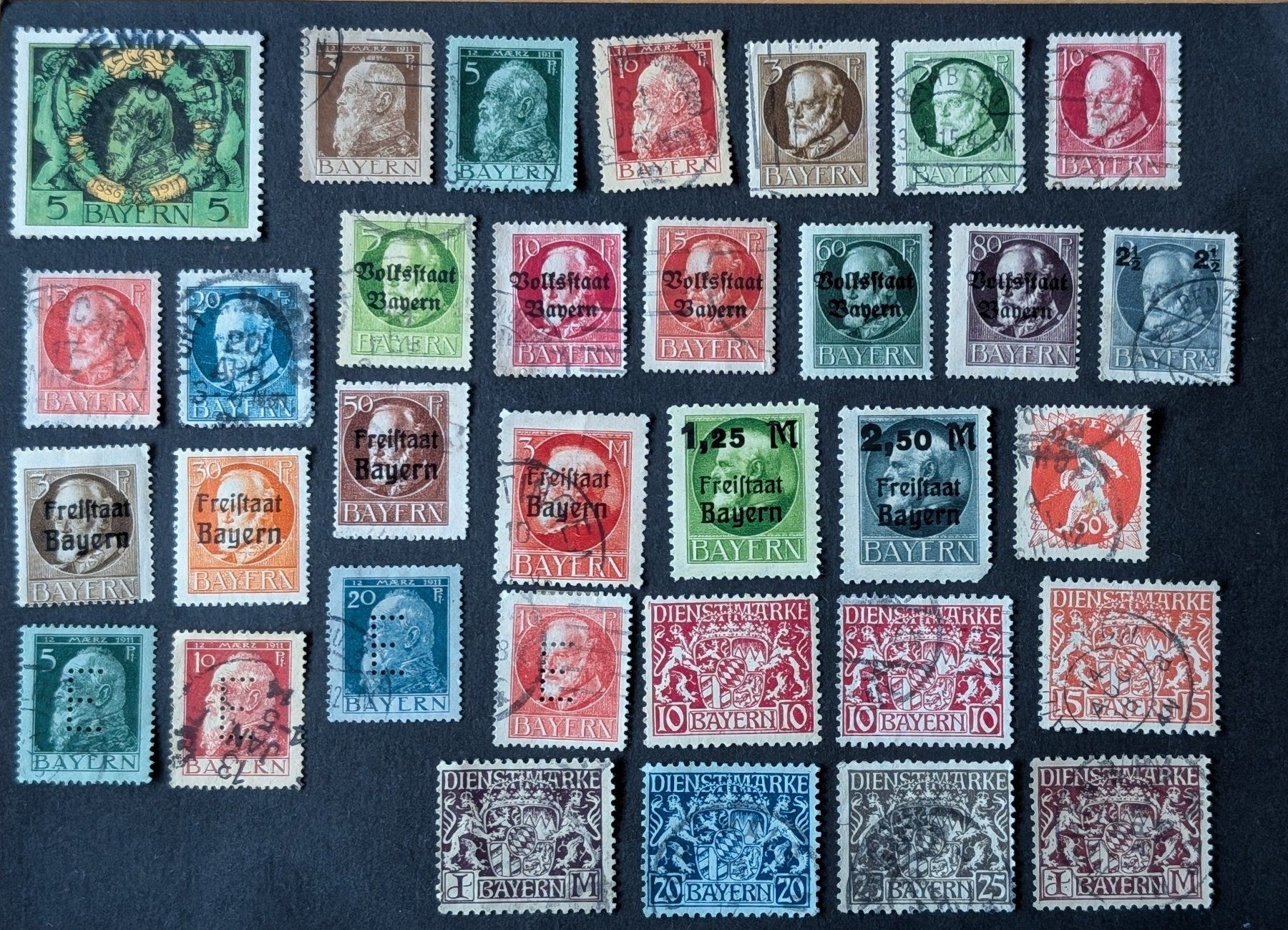 Tutti i francobolli: Lot Bayern ab 1867 – Usato da Hittnau venduto da stamps_and_coins