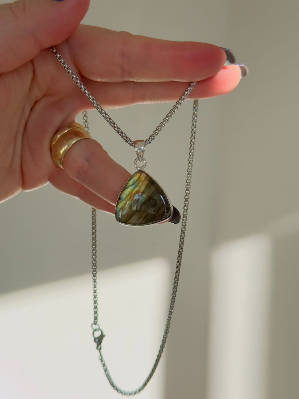 Catenine: Labradorite necklace – Nuovo e nell'imballaggio originale da Genève venduto da AGBERG 9